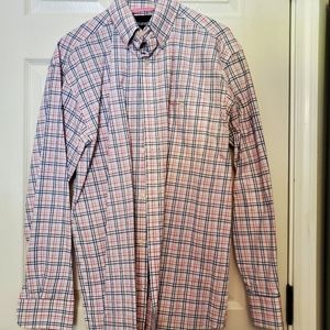Men's Wrangler Large Shirt Pink/Blue